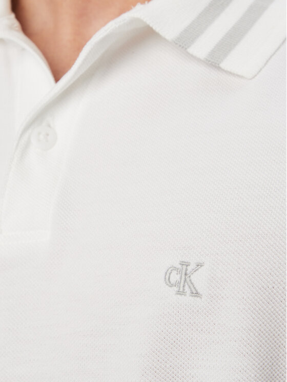 Calvin Klein Jeans Calvin Klein Jeans Polo Monogram LV04RC276G Blanco Slim Fit