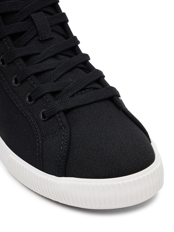Calvin Klein Jeans Sneakersy Calvin Klein Jeans Ess Vulc Mid Cv Mg Wn YW0YW01761 Černá