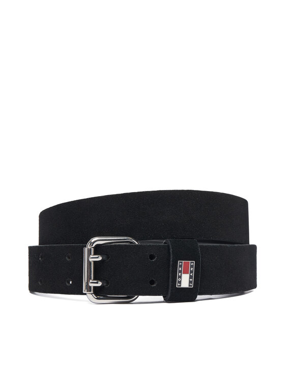 Tommy Jeans Cintura Tommy Jeans Tjw Square 3.0 Suede AW0AW19300 Nero