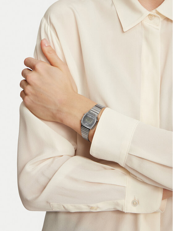 Casio Ρολόι Casio Vintage LA670WES-7AEF Ασημί