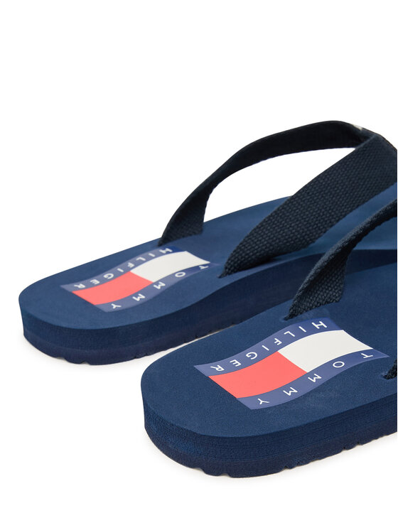 Tommy Hilfiger Şlapi Tommy Hilfiger T3X8-34408-0058 Albastru