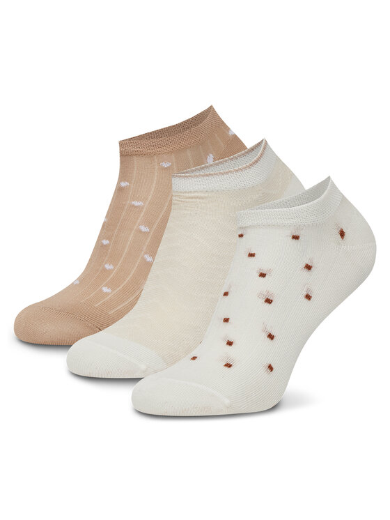 Nine West Krátke ponožky Nine West KR_NW_FRESITA_Z_SS25 (3 PACK) Béžová