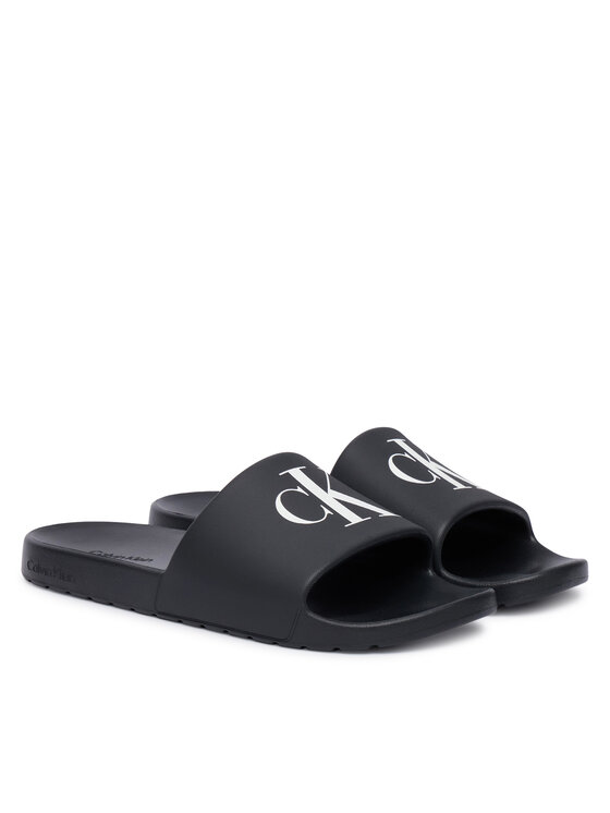 Calvin Klein Iešļūcenes Calvin Klein 3 Slide Molded Eva HM0HM02335 Melns