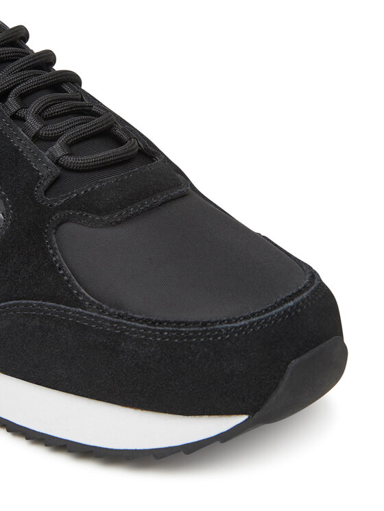 Calvin Klein Jeans Sneakersy Calvin Klein Jeans Retro Runner Sock Lace Up Ny-Su YM0YM01326 Černá