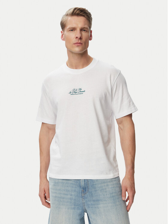 Jack & Jones Jack & Jones Camiseta Cassis Photo Back 12295050 Blanco Relaxed Fit