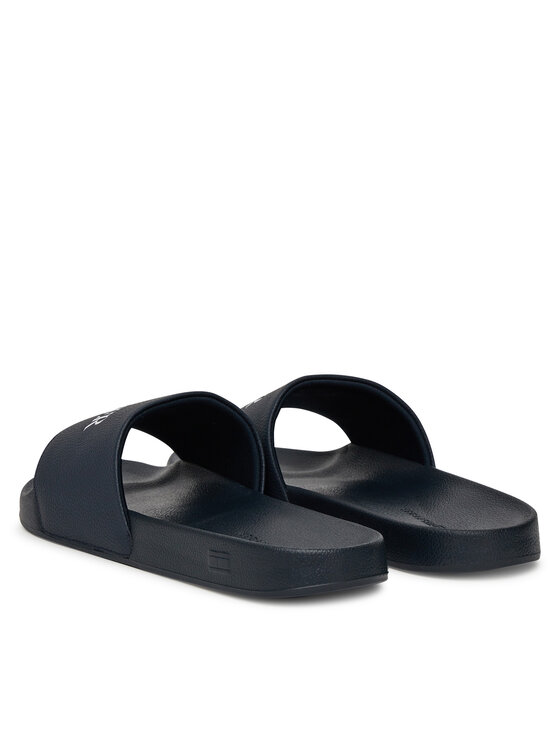 Tommy Hilfiger Šlepetės Tommy Hilfiger Hilfiger Print Tumble Pool Slide FM0FM05505 Tamsiai mėlyna