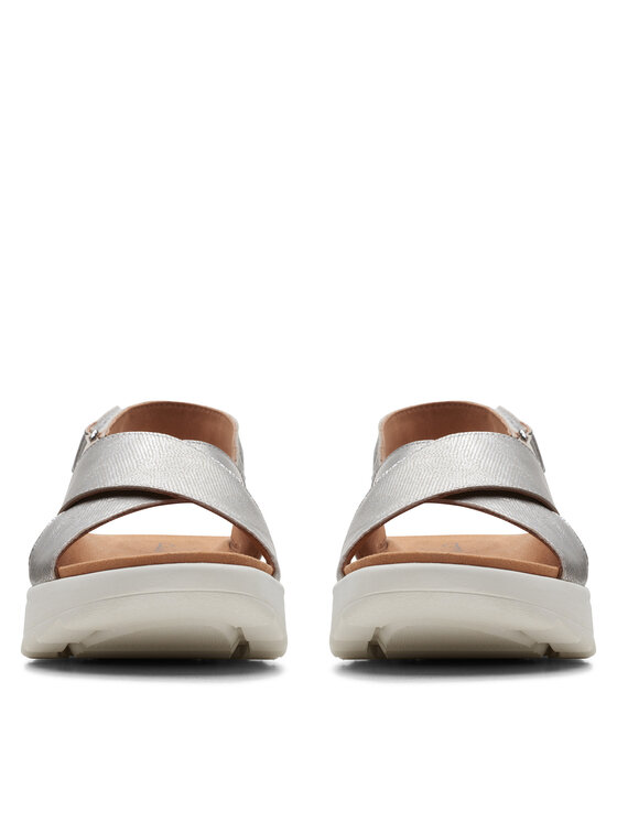 Clarks Босоніжки Clarks DashLite Wish 26171951 Срібний