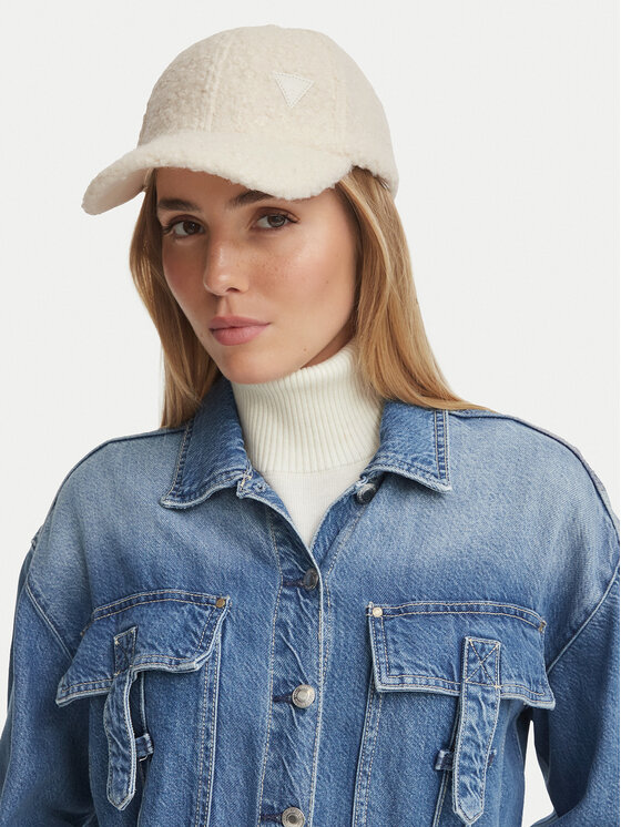Guess Шапка с козирка Guess V6YZ06 W3269 Кремав