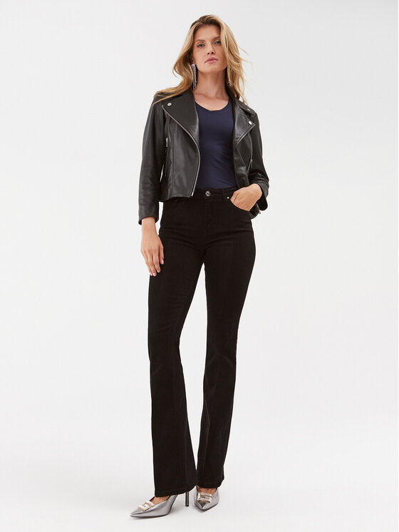 Guess Guess Majica W2YI45 J1314 Mornarsko modra Slim Fit