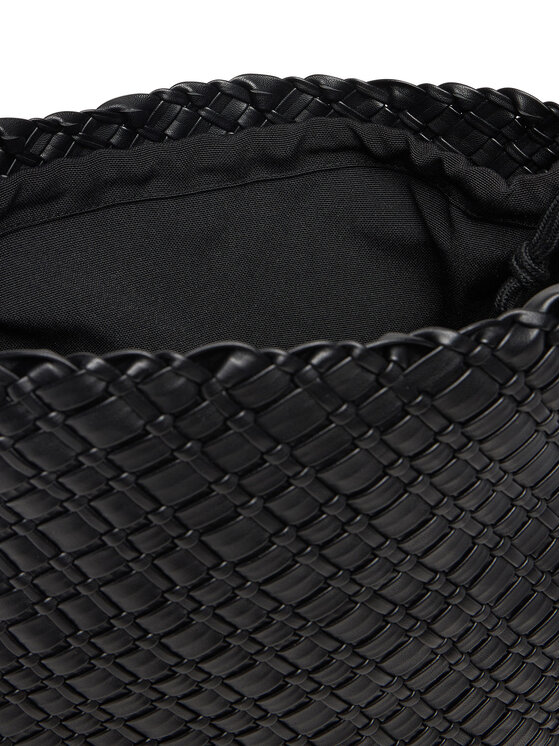 Tommy Hilfiger Geantă Tommy Hilfiger Th Braided Maxi Hobo AW0AW18161 Negru