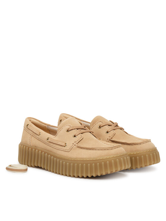 Clarks Туфлі Clarks Torhill Boat 26186301 Бежевий