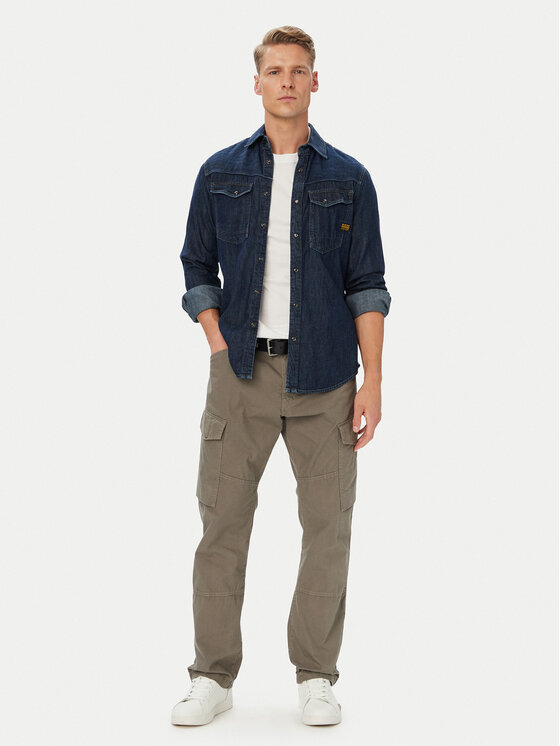 G-STAR G-STAR Pantalones de tela Clean D28376-D388 Verde claro Regular Fit