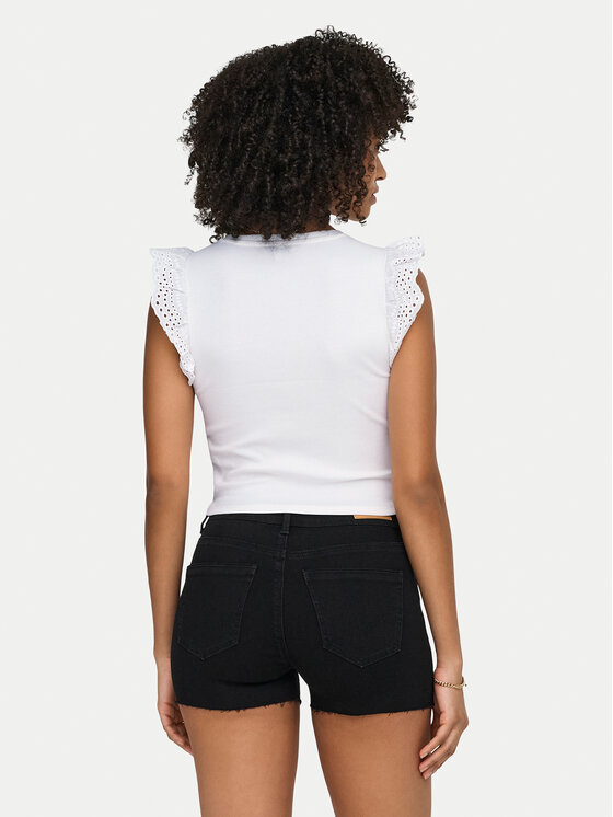 ONLY ONLY Top Mathilda 15308890 Blanco Regular Fit