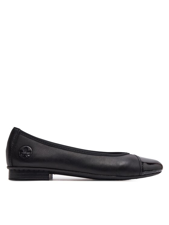 Baleriny Rieker 51998-00 Czarny | Eobuwie.com.pl