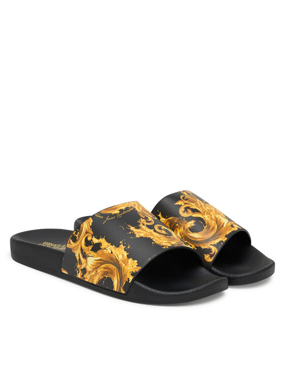 Versace Jeans Couture Шльопанці Versace Jeans Couture 80YA3SQ4 ZS365 G89 Чорний
