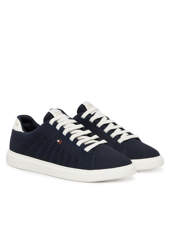 Tommy Hilfiger Sneakersy Tommy Hilfiger Th Icon Light Knit Sneaker FW0FW09401 Čierna