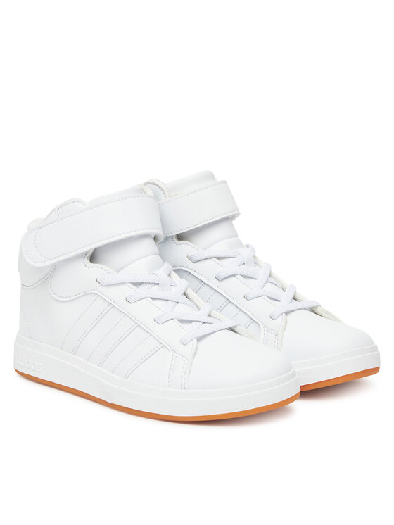 adidas Сникърси adidas Grand Court Mid K JR0803 Бял