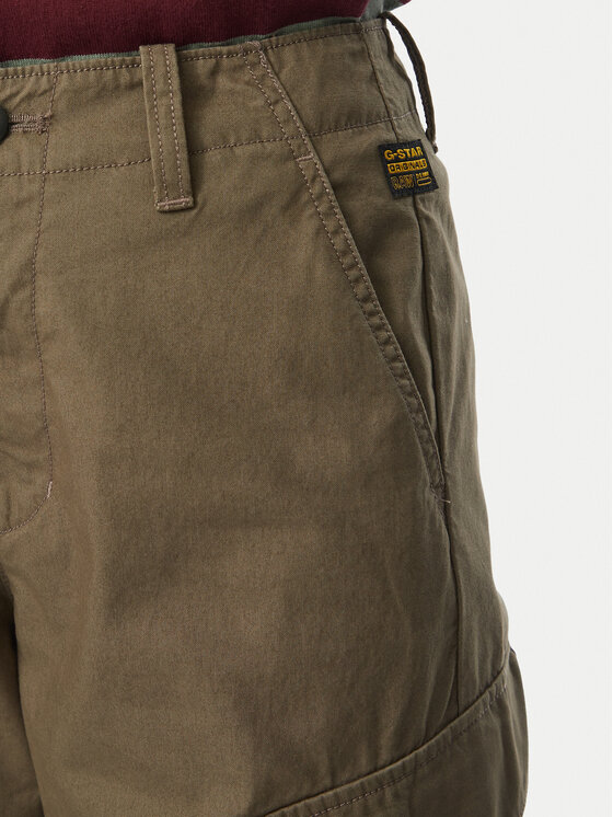 G-STAR G-STAR Hlače Holt D29512-D387 Kaki Regular Fit