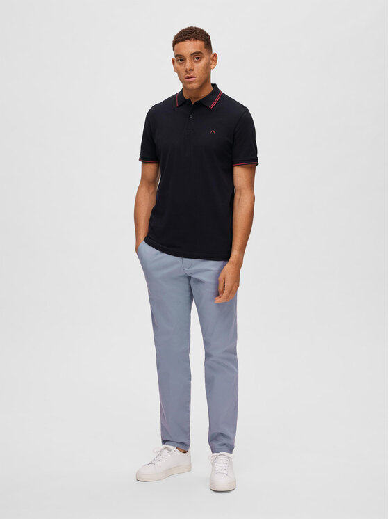 Selected Homme Selected Homme Polo 16087840 Crna Regular Fit