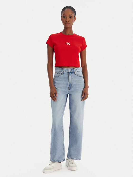 Calvin Klein Jeans Calvin Klein Jeans Camiseta LV047AB802 Rojo Slim Fit