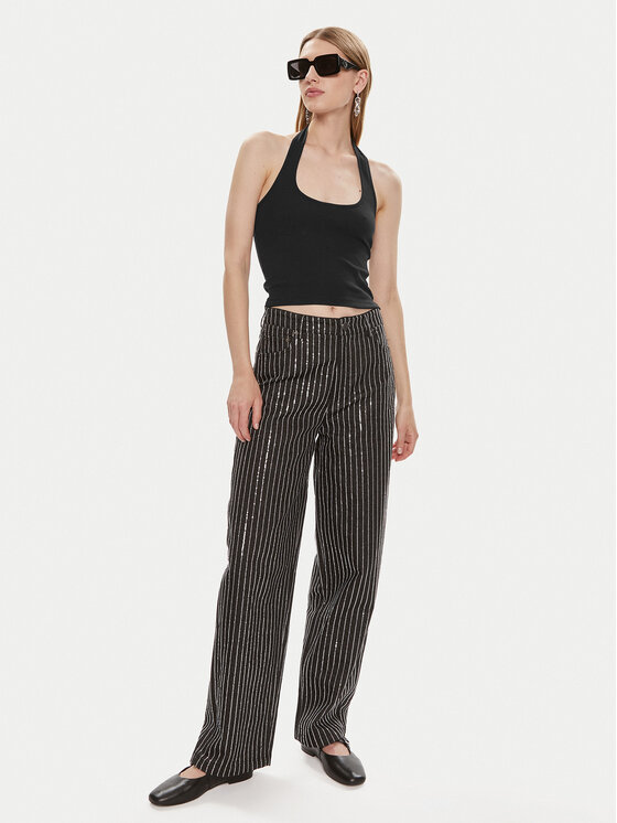 Noisy May Noisy May Top Maya 27029026 Nero Slim Fit