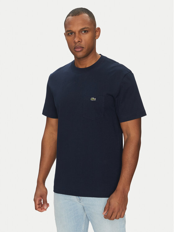 Lacoste Lacoste Футболка TH2827 Cиній Regular Fit
