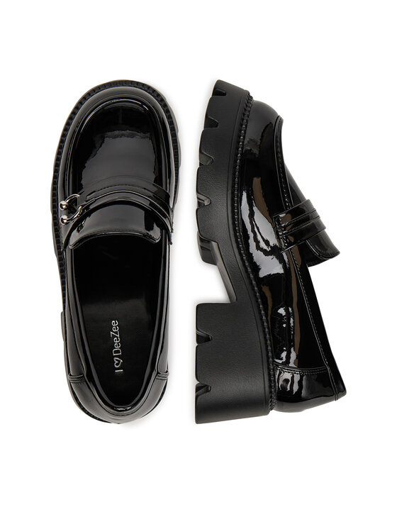 DeeZee Loafersy DeeZee HLD-2016-1 Černá