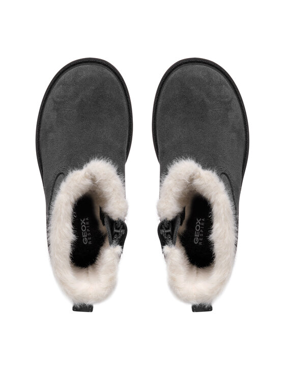 Geox Kozačky Geox J Shaylax Girl Wpf J46EYA 00022 C9002 S Šedá