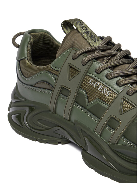 Guess Sneakersy Guess FMFUNO ELE12 Zielony