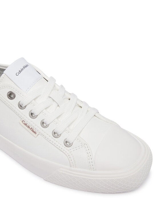 Calvin Klein Modne superge Calvin Klein Vulc Lace Up Low Lth HW0HW03077 Bela