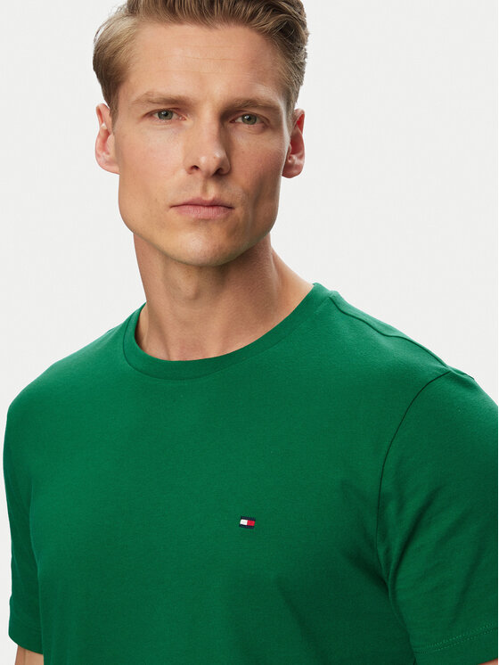 Tommy Hilfiger Tommy Hilfiger Póló Ess Seasonal MW0MW39995 Zöld Regular Fit