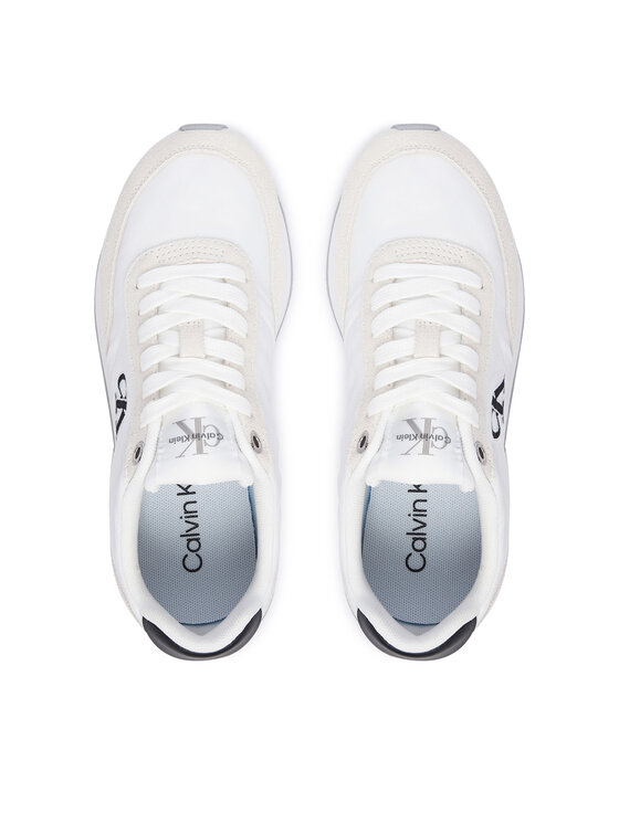 Calvin Klein Laisvalaikio batai Calvin Klein Retro Runner Ess Mix Mat Wmn YW0YW01990 Balta