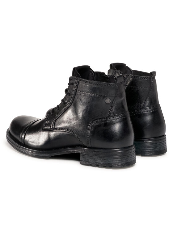 Jack & Jones Cizme Jack & Jones Jfwrussel Mid 12175957 Negru