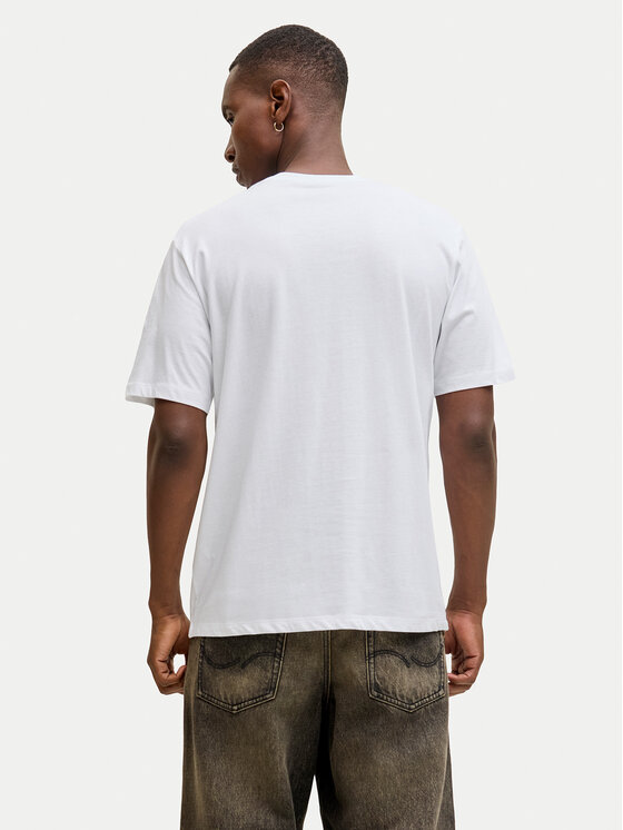 Jack & Jones Jack & Jones Футболка Holiday Cartoon 12287550 Білий Relaxed Fit