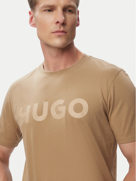 HUGO HUGO Футболка Dulivio 50467556 Бежевий Regular Fit