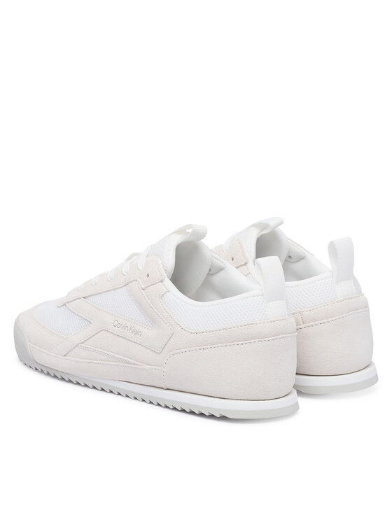 Calvin Klein Snīkeri Calvin Klein Low Pro Runner Mix Mat HM0HM02208 Balts