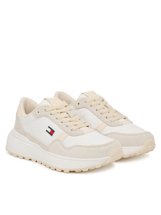 Tommy Jeans Sneakersy Tommy Jeans Modern Runner Mix EN0EN03100 Biały