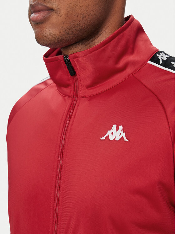 Kappa Kappa Felpa 301EFU0 Rosso Regular Fit
