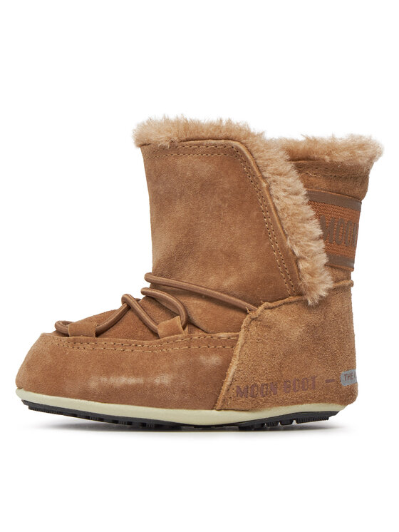Moon Boot Μπότες Χιονιού Moon Boot Crib Suede 34010300001 Καφέ