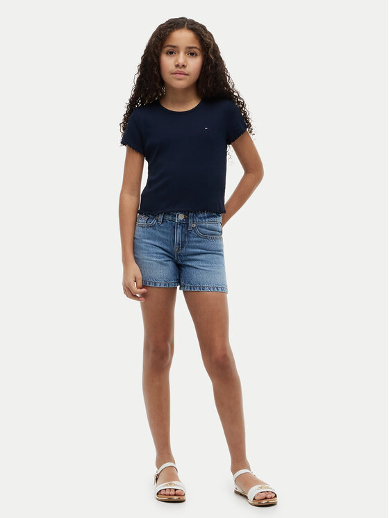Tommy Hilfiger Tommy Hilfiger Camiseta KG0KG08590 Azul marino Slim Fit