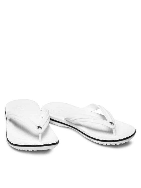 Crocs Čības uz pirksta Crocs Crocband Flip 11033 Balts
