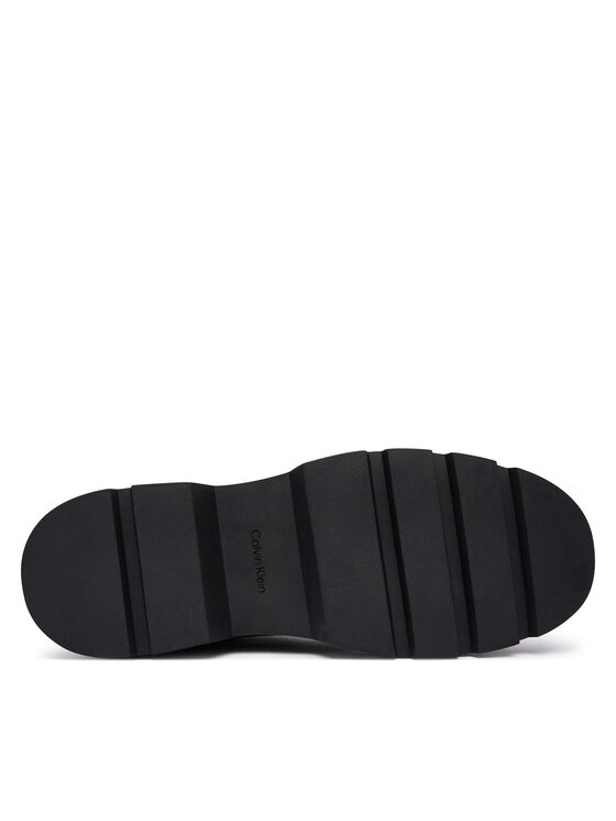 Calvin Klein Боти тип челси Calvin Klein Lugged Chelsea Boot Matt Lth HM0HM02445 Тъмнокафяв