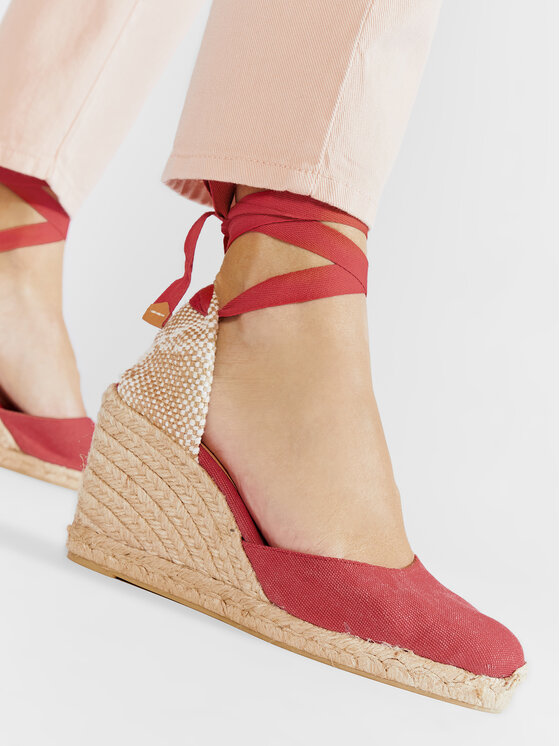 Castañer Espadrile Castañer Carina/8/002 021642-604 Rdeča