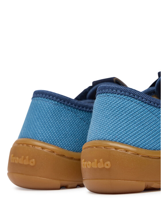 Froddo Papuče Froddo Barefoot Canvas T-Bar G1700439-1 S Plava