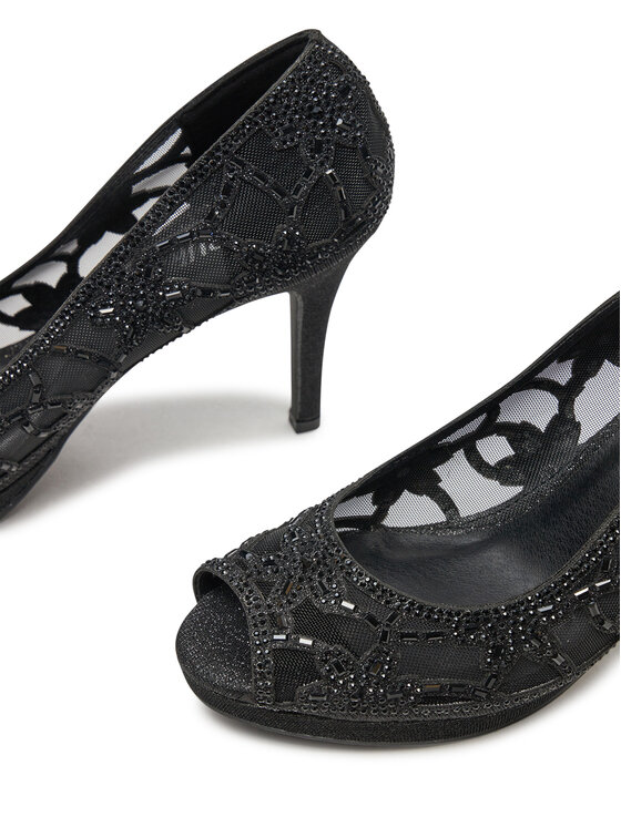 Menbur Pantofi cu toc subțire Menbur 25835 Negru