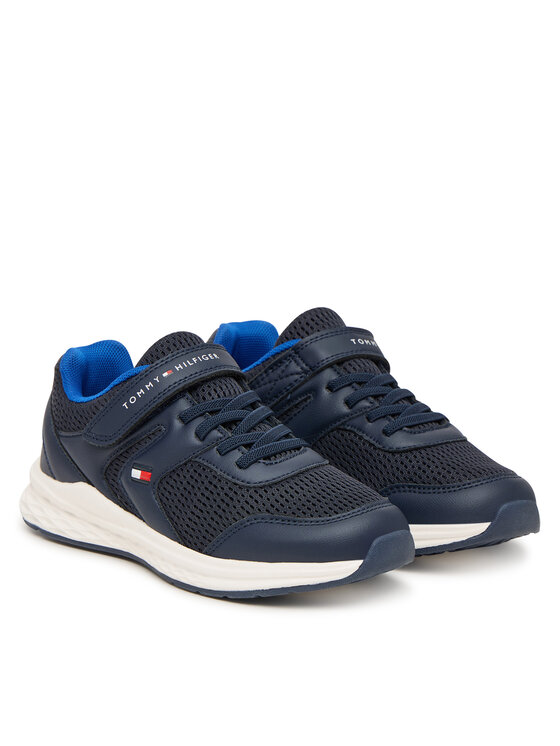 Tommy Hilfiger Sneakers Tommy Hilfiger Low Cut Lace-Up T3X9-34378-1697 S Bleumarin