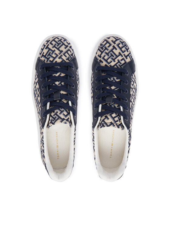 Tommy Hilfiger Αθλητικά Tommy Hilfiger Chic Platform Monogram FW0FW09398 Μπεζ