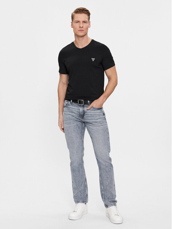 Guess Guess Póló szett Caleb U97G03 KCD31 Fekete Regular Fit