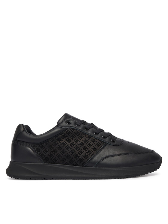 Tommy Hilfiger Superge Tommy Hilfiger Elevated Th Mono Mix Runner FM0FM06015 Črna