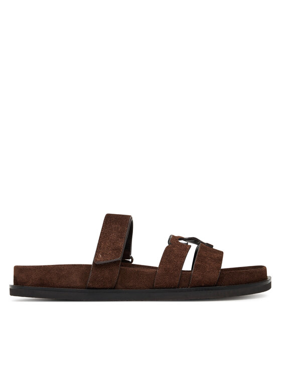 Tory Burch Шльопанці Tory Burch Ines Sport Slide 163481 Коричневий